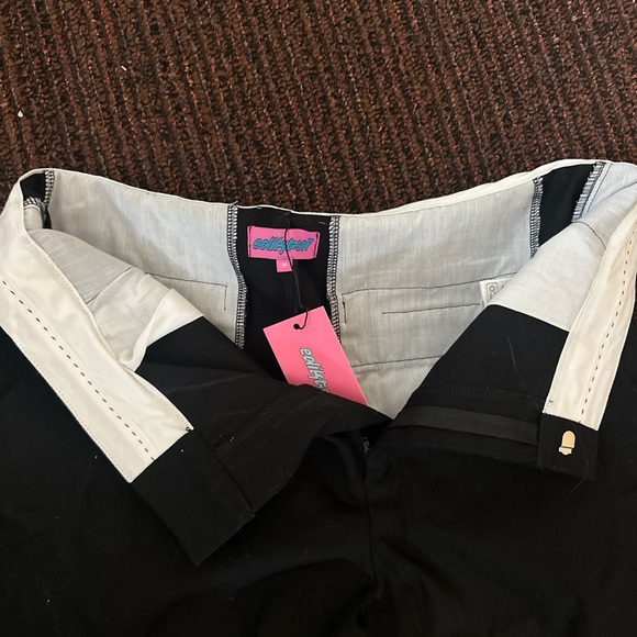 Edikted Black Chino Pants - Picture 2 of 3